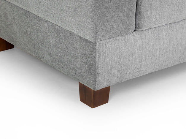 Jerry Sofa Set Fabric Footstool | Grey
