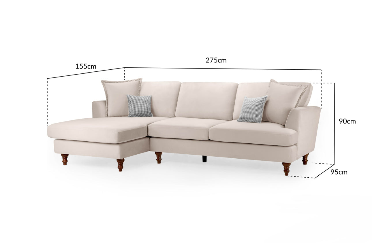 Bari Corner Sofa | Beige