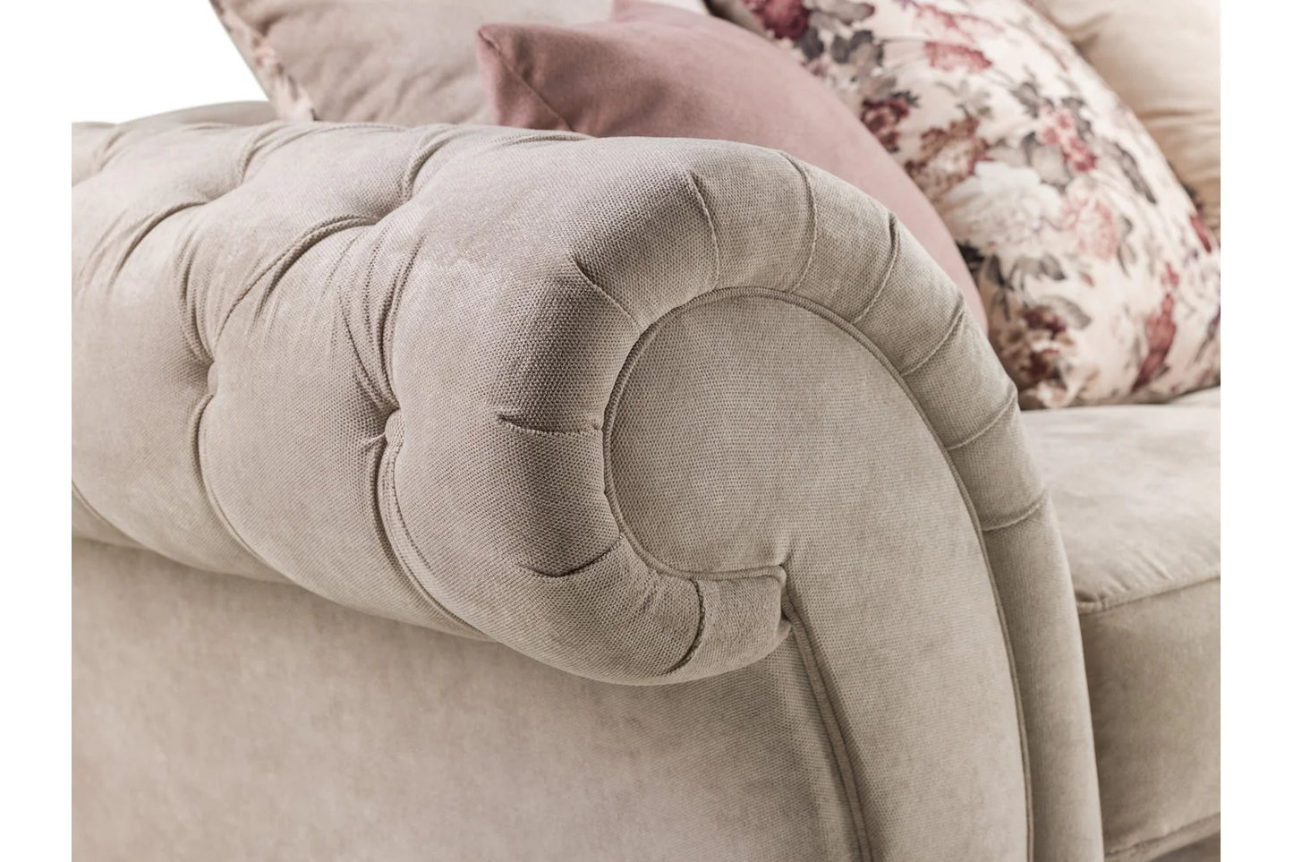 Roma Chesterfield Set Armchair | Beige