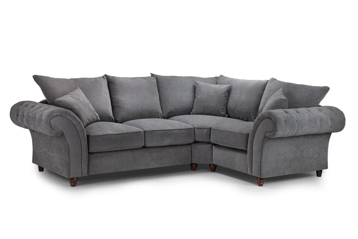 Windsor Sofa Fullback Right Hand | Grey,Stone