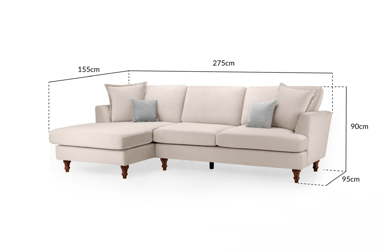 Bari Corner Sofa | Beige
