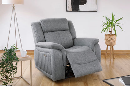 Linden Recliner Sofa Set Armchair | Grey