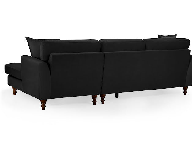 Bari Corner Sofa | Black