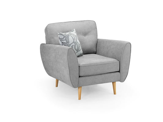 Zinc Sofa Set Armchair | Grey