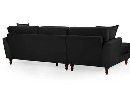 Bari Corner Sofa | Black