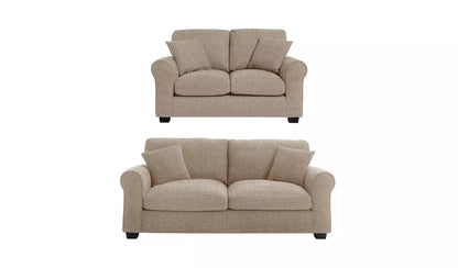 LUSH SOFA 3+2 Sofa SILVER GREY BEIGE