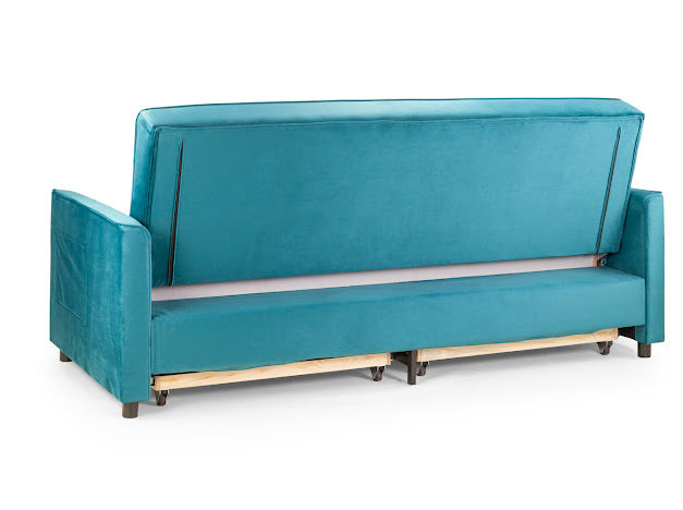 Elegance Sofa Bed | Grey,Teal,Blue