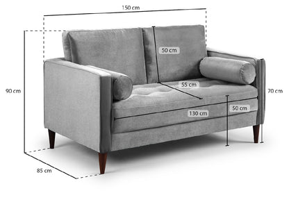 Harper Sofa Set | Plush Grey