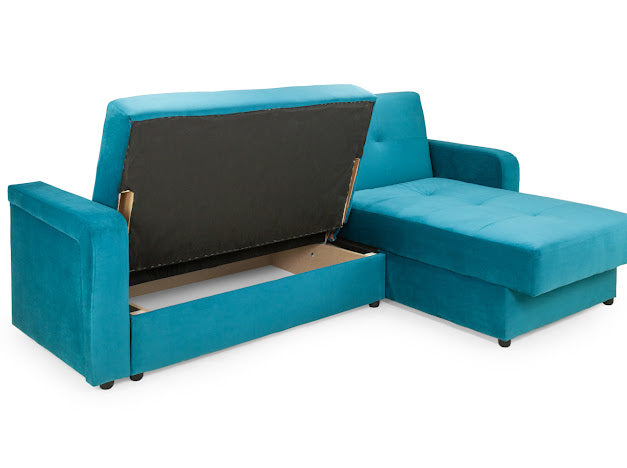 Kair Sofa Bed Corner | Grey,Green,Teal