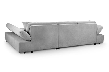 Malvi Sofa Bed Set Corner | Grey