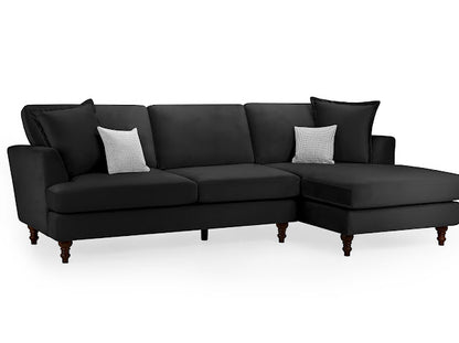 Bari Corner Sofa | Black