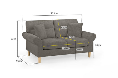 Florence Sofa Set | Mocha