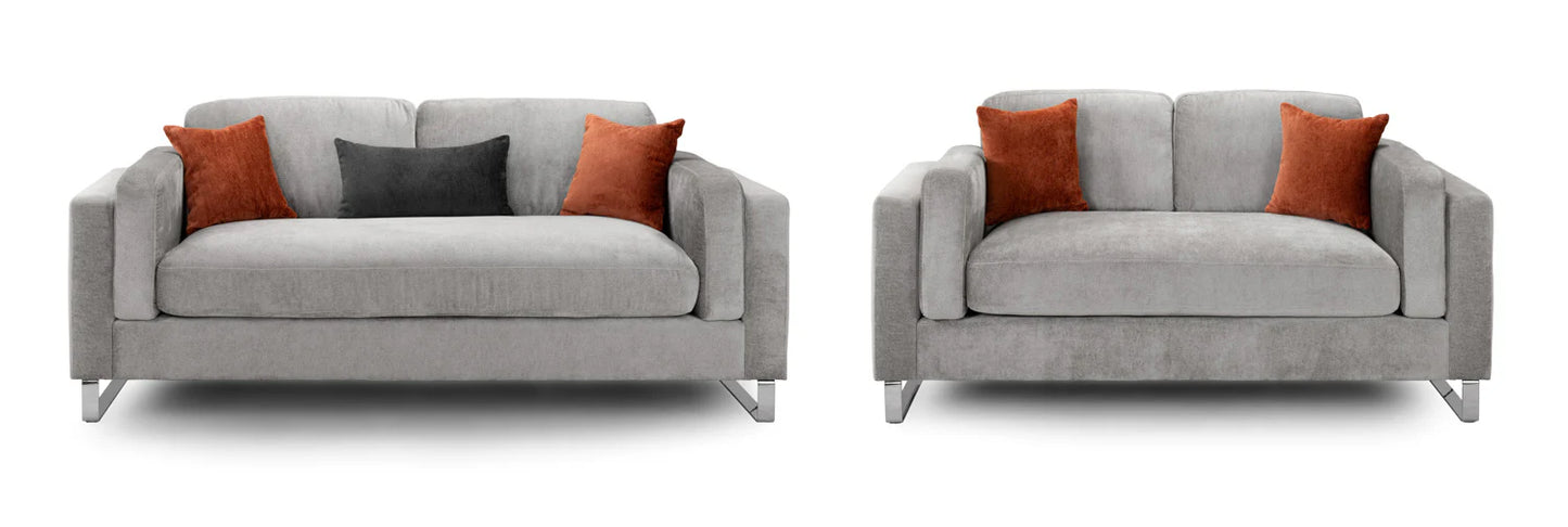 Kingston Sofa Set | Grey