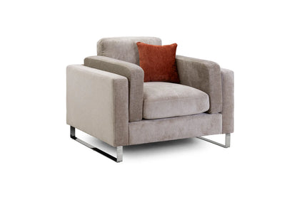 Kingston Sofa Set Armchair | Grey,Beige