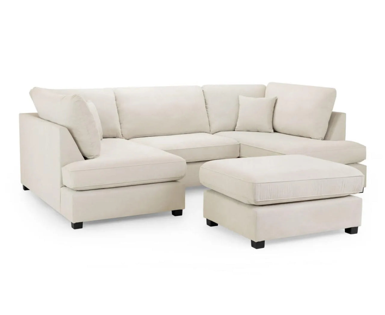 Beige U Shape Cinema Sofa