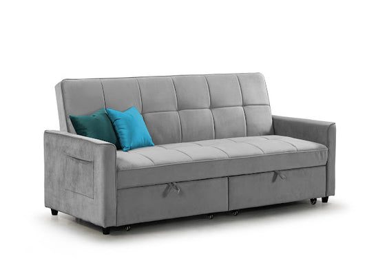 Elegance Sofa Bed | Grey,Teal,Blue