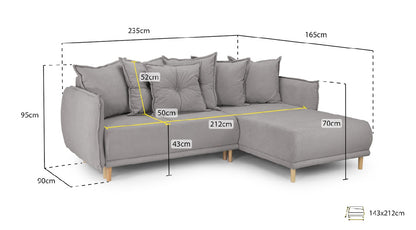 Gale Sofa Beds Universal Corner | Grey,Beige