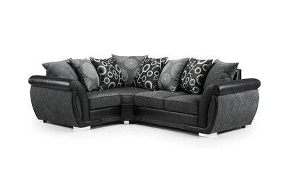 Shannon Sofa Set Left Hand | Black/Grey