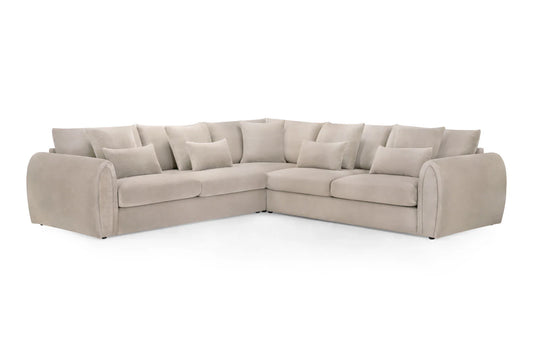 Mirabel Sofa Large Corner | Grey,Mocha