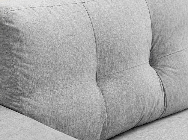 Jerry Sofa Set Fabric Footstool | Grey