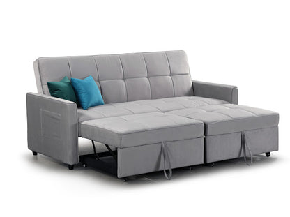 Elegance Sofa Bed | Grey,Teal,Blue