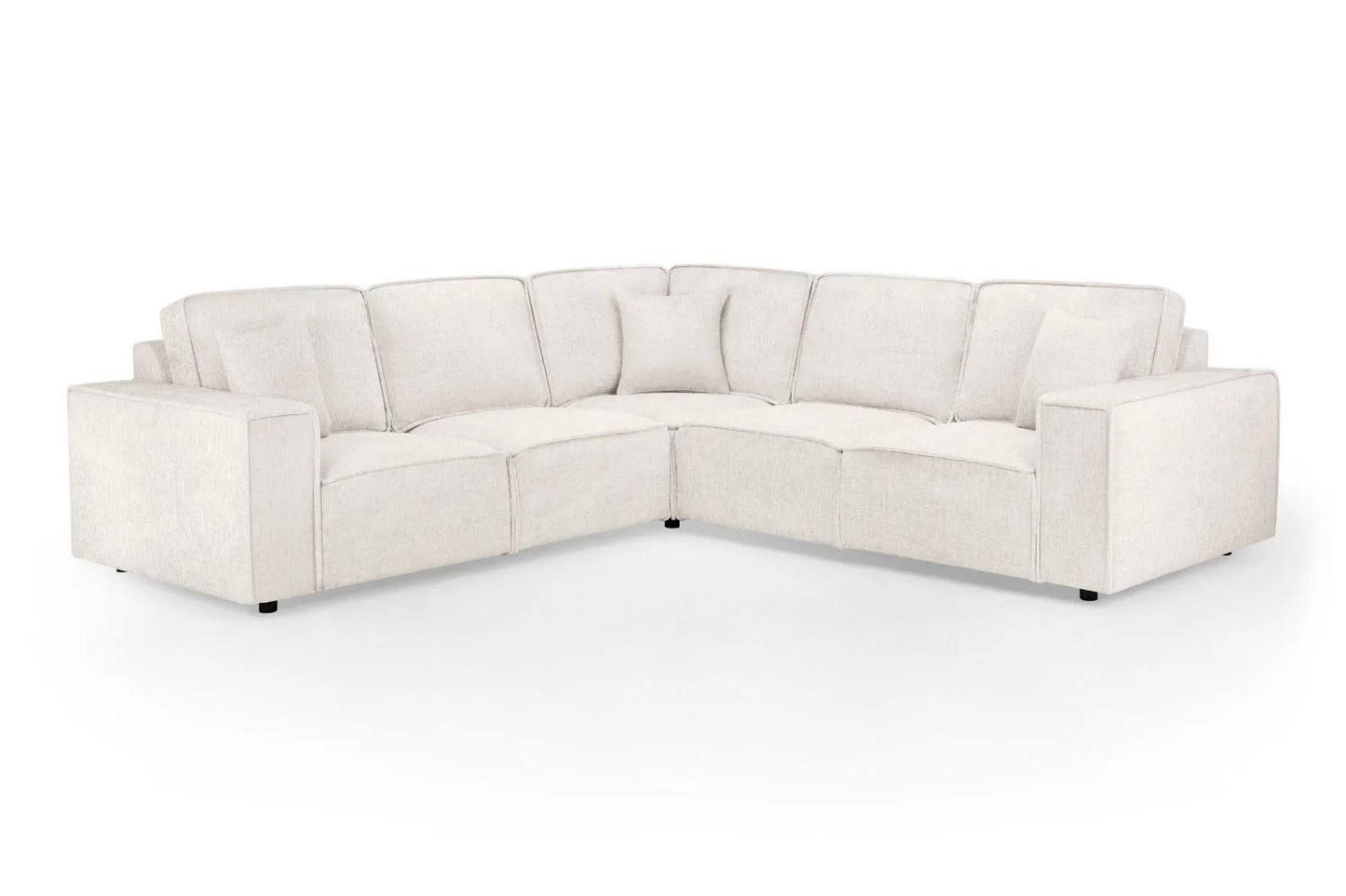 Mary Sofa Set Large Corner | Cream,Slate