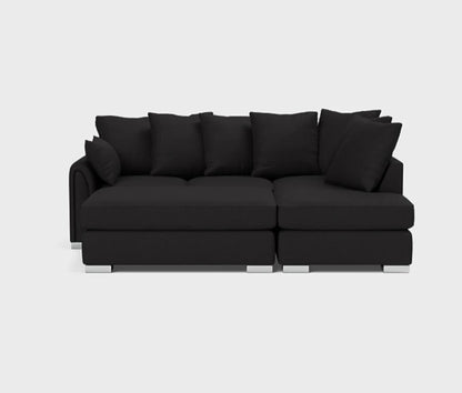 Chiswick Corner Sofa, Silver or Black