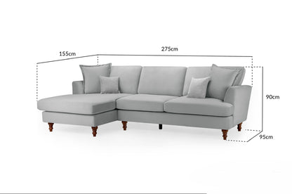 Bari Corner Sofa | Grey