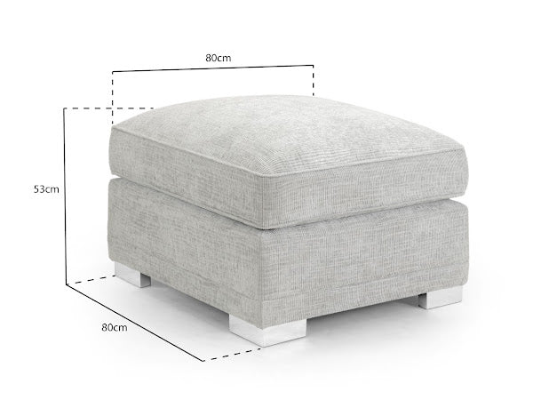 Cony Sofa Footstool | Grey