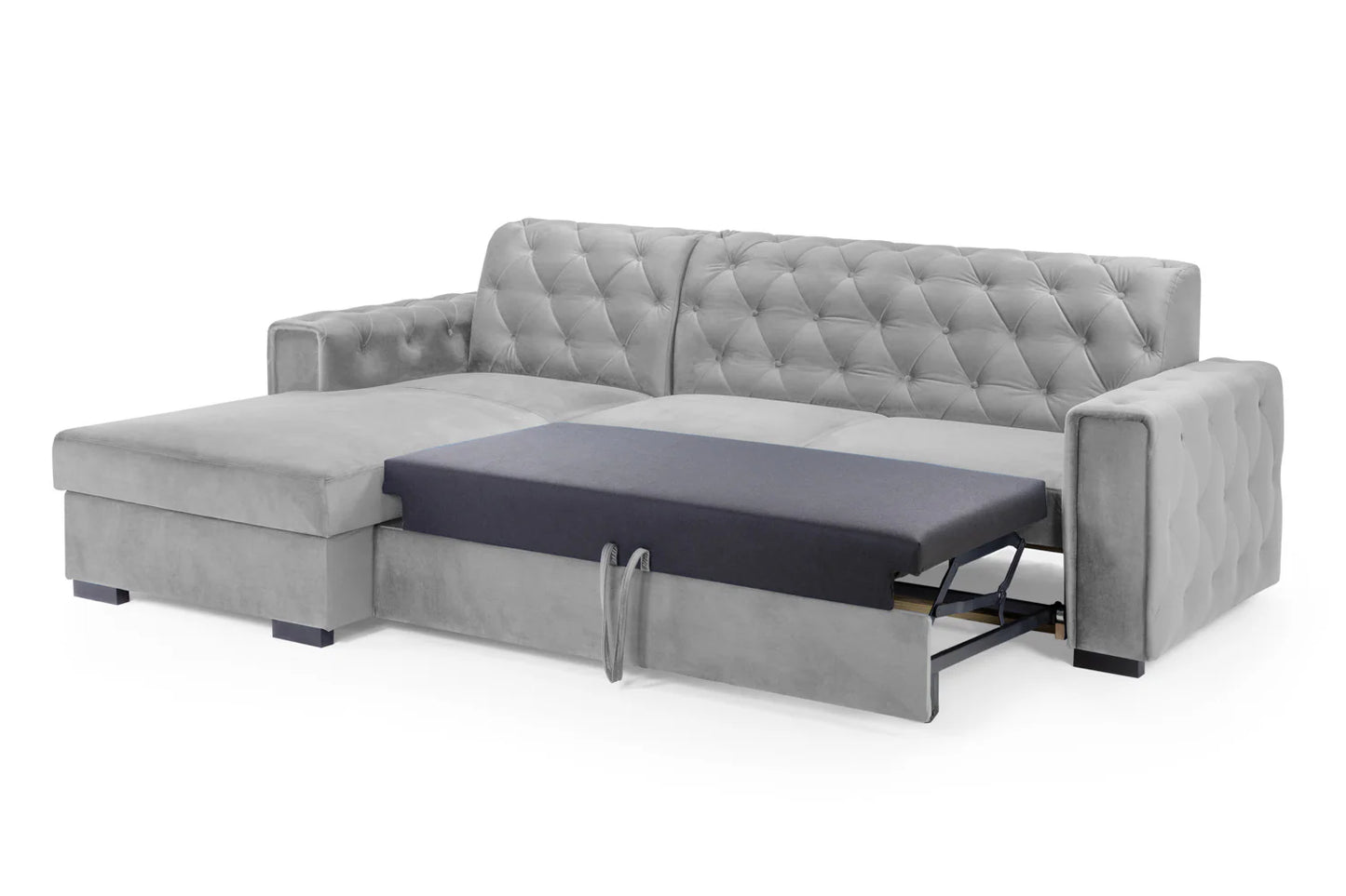 Reva Sofa Bed Left Hand | Plush Grey