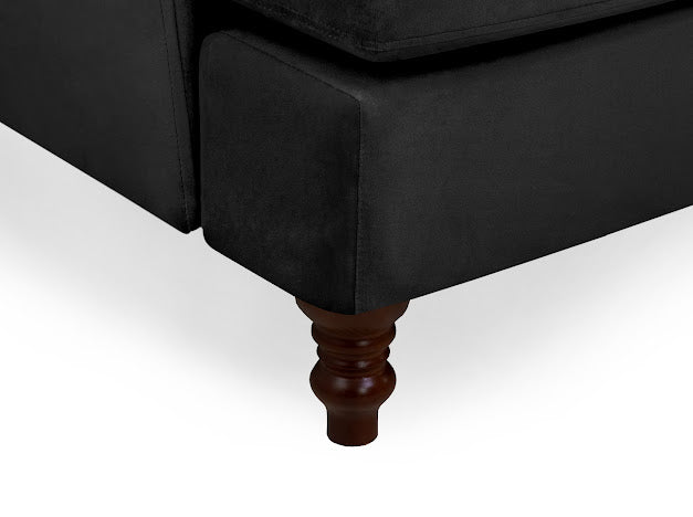 Bari Corner Sofa | Black