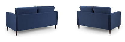 Harper Sofa Set | Plush Blue