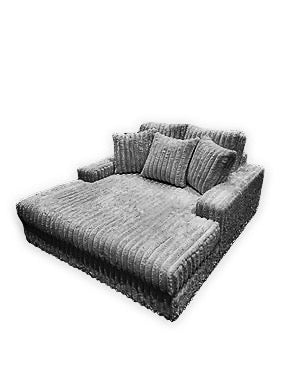 cinema sofa in cord fabric cream black