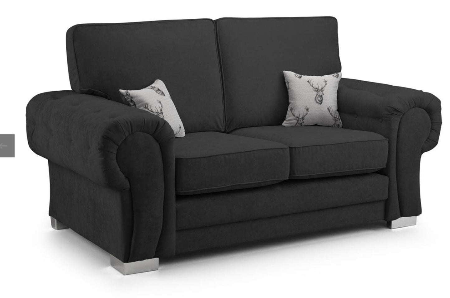 BRAND NEW | Chesterfield Style Verona Sofa Set | 3+2 Seater | black