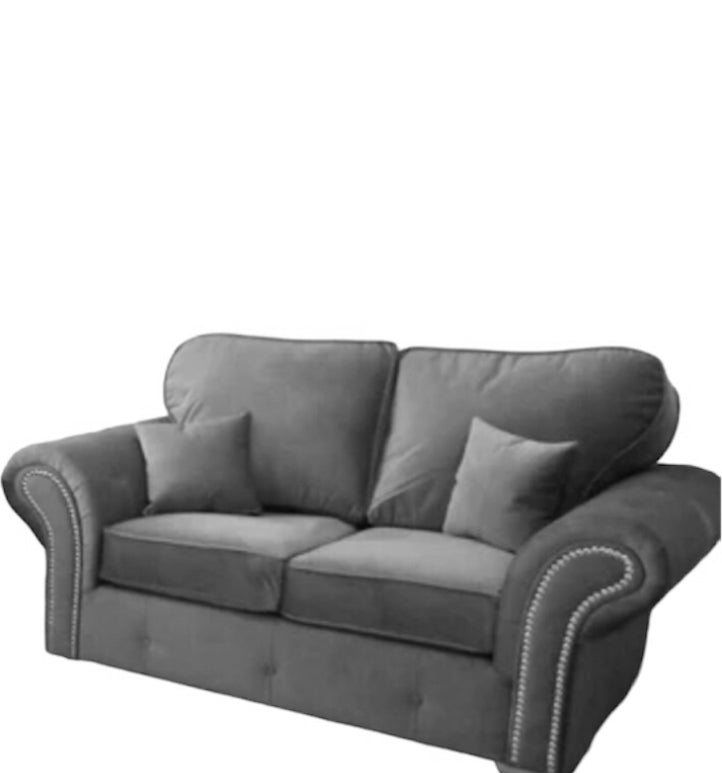 Oakland Sofa Plush Velvet black, grey, green, blue