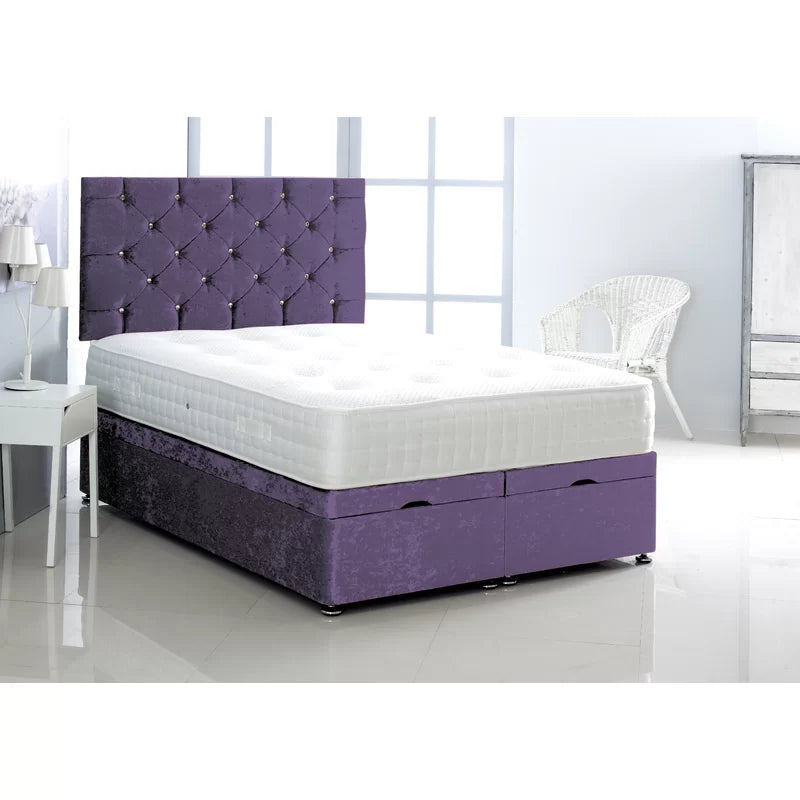 Upholstered Ottoman Bed gas end lift