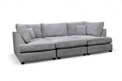 Kensington Fabric U Shape Cinema Sofa | Grey