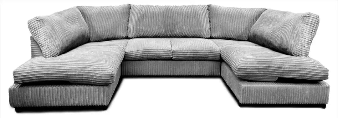 JUMBO CORD FABRIC U SHAPE SOFAS