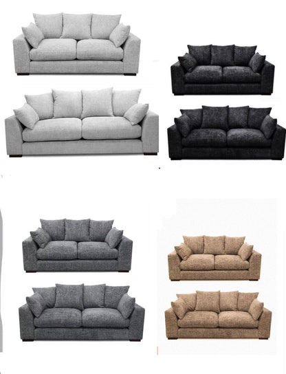 CHENILLE FABRIC SOFA 3 SEATER & 2 seater