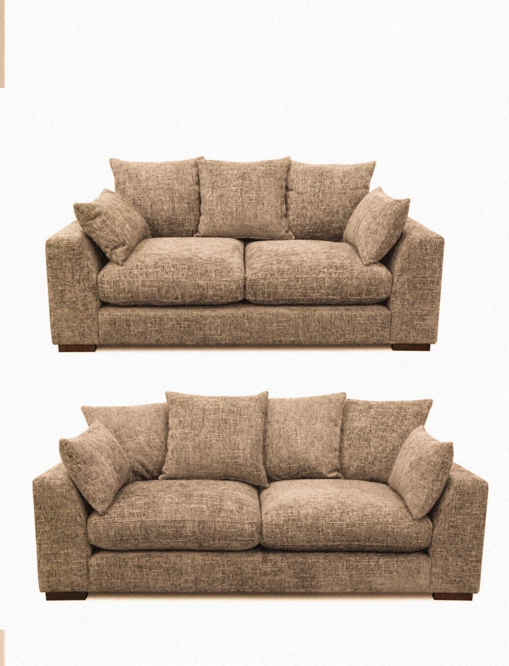 CHENILLE FABRIC SOFA 3 SEATER & 2 seater