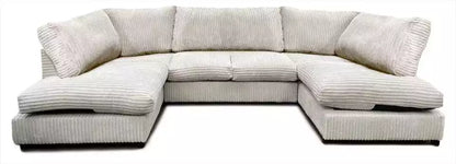 JUMBO CORD FABRIC U SHAPE SOFAS