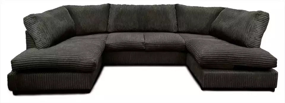 JUMBO CORD FABRIC U SHAPE SOFAS