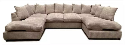 JUMBO CORD FABRIC U SHAPE SOFAS