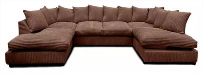 JUMBO CORD FABRIC U SHAPE SOFAS