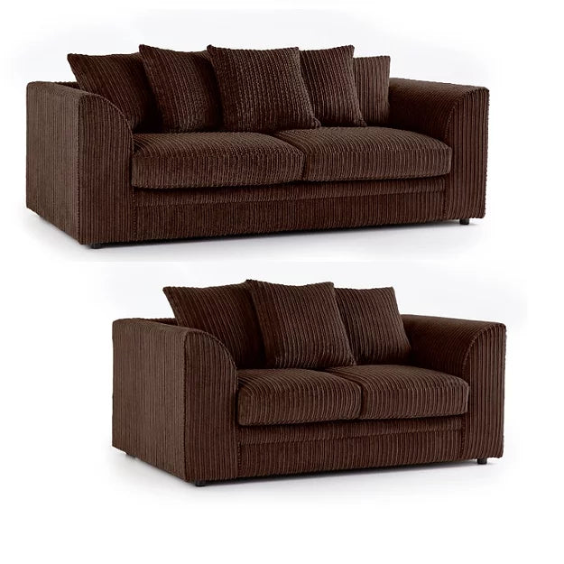 Chocolate Jumbo Cord Sofa