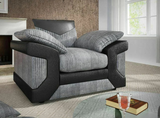 Dino Arm Chair Black & Grey
