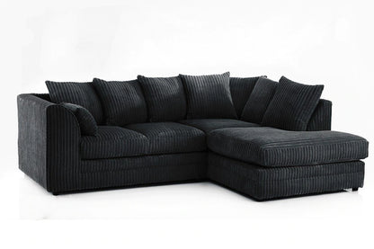 Black Jumbo Cord Sofas