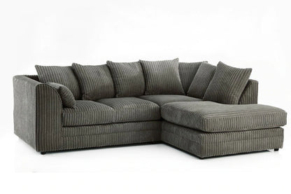 Charcoal Grey Jumbo Cord Sofa