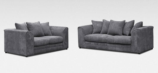 Charcoal Grey Jumbo Cord Sofa