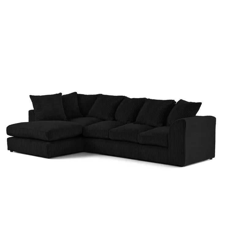 Jumbo Cord Corner Sofas 5 Seater Large